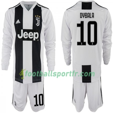 Tenue Juventus Paulo Dybala 10 Enfant Domicile 2018-2019 Maillot de Foot ML